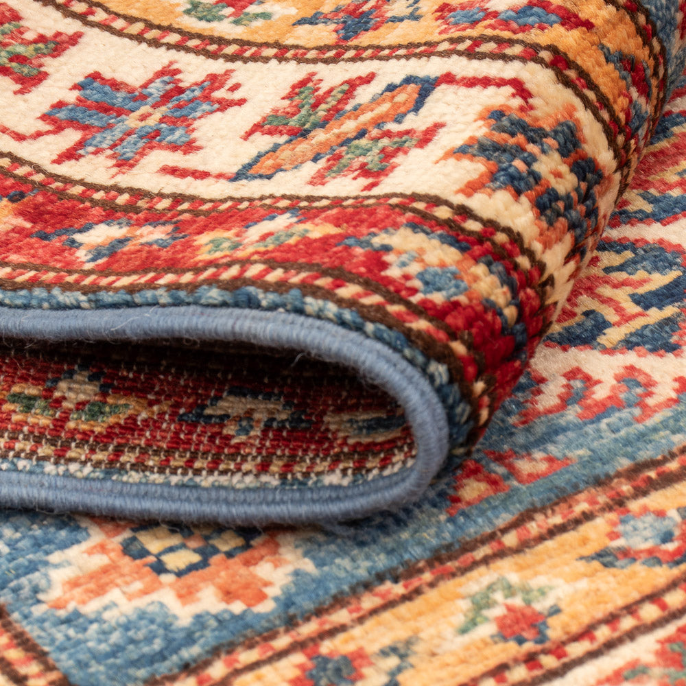 Ziegler Tapijt - Kazak - Koninklijke - 94 x 61 cm - blauw