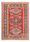 Kazak Tapijt 65x91cm - Oosters Tapijt - Rechthoekig / Rood / 65 x 91 cm Rechthoekig