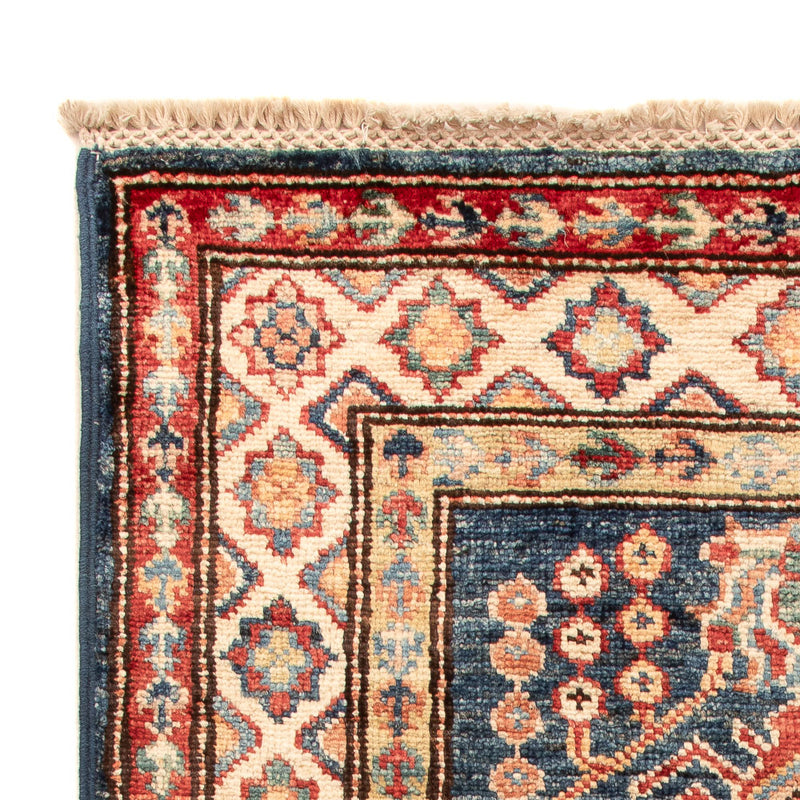 Ziegler Tapijt - Kazak - Koninklijke - 95 x 58 cm - benzine blauw