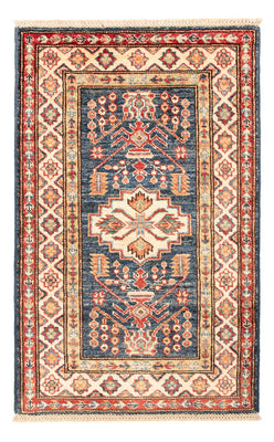 Ziegler Tapijt - Kazak - Koninklijke - 95 x 60 cm - benzine blauw