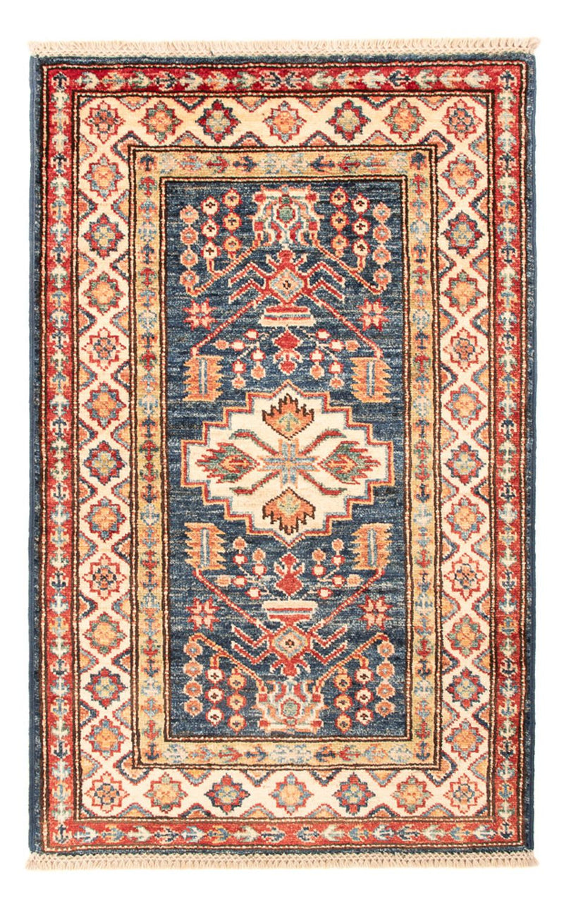 Ziegler Tapijt - Kazak - Koninklijke - 95 x 60 cm - benzine blauw