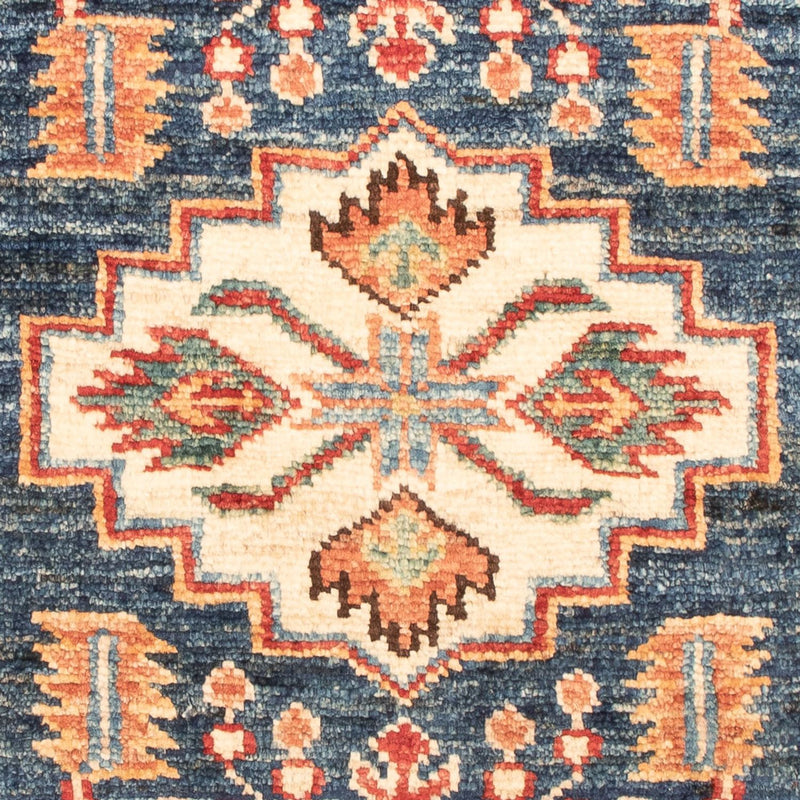 Ziegler Tapijt - Kazak - Koninklijke - 95 x 60 cm - benzine blauw