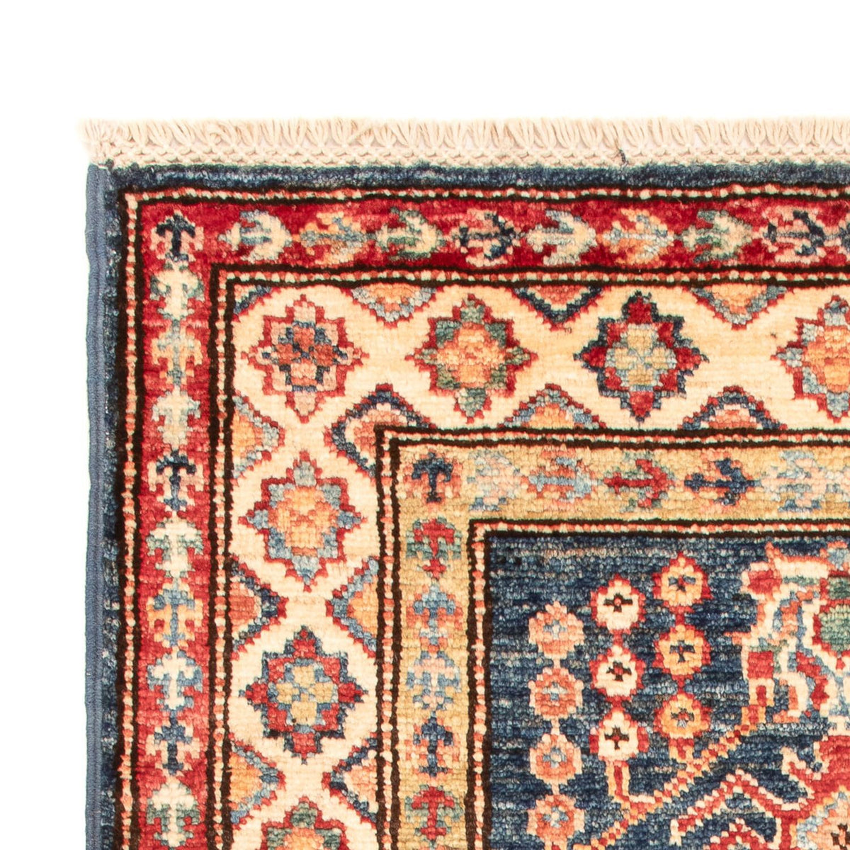 Ziegler Tapijt - Kazak - Koninklijke - 95 x 60 cm - benzine blauw
