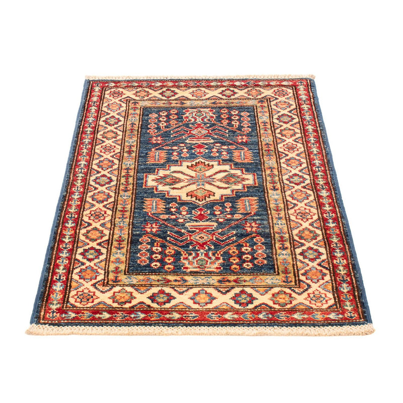 Ziegler Tapijt - Kazak - Koninklijke - 95 x 60 cm - benzine blauw