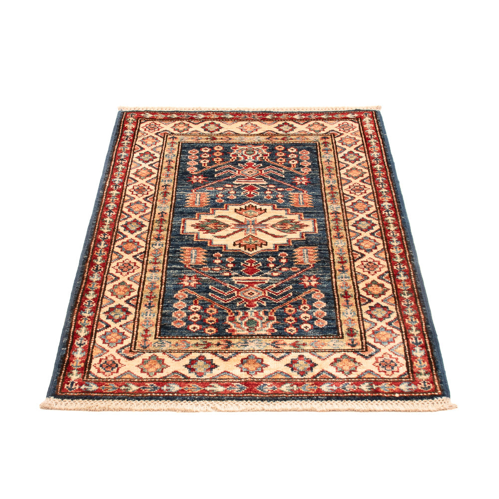Ziegler Tapijt - Kazak - Koninklijke - 95 x 62 cm - benzine blauw
