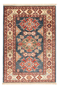 Ziegler Tapijt - Kazak - Koninklijke - 90 x 60 cm - benzine blauw