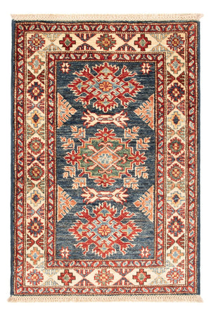 Ziegler Tapijt - Kazak - Koninklijke - 90 x 60 cm - benzine blauw