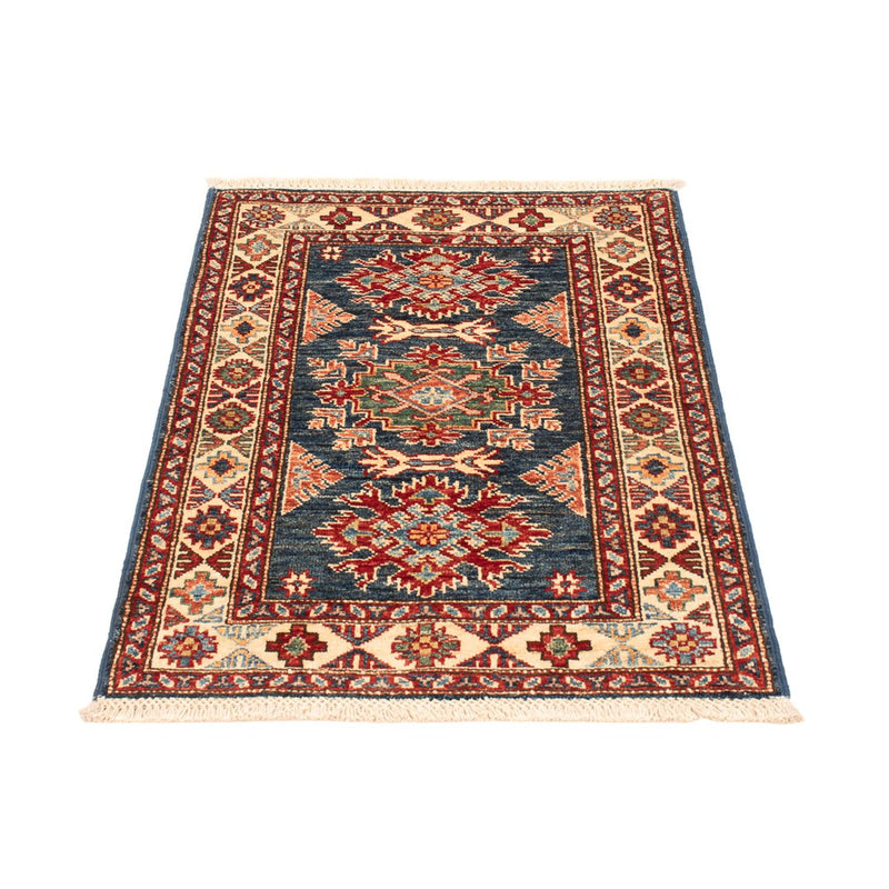 Ziegler Tapijt - Kazak - Koninklijke - 90 x 60 cm - benzine blauw