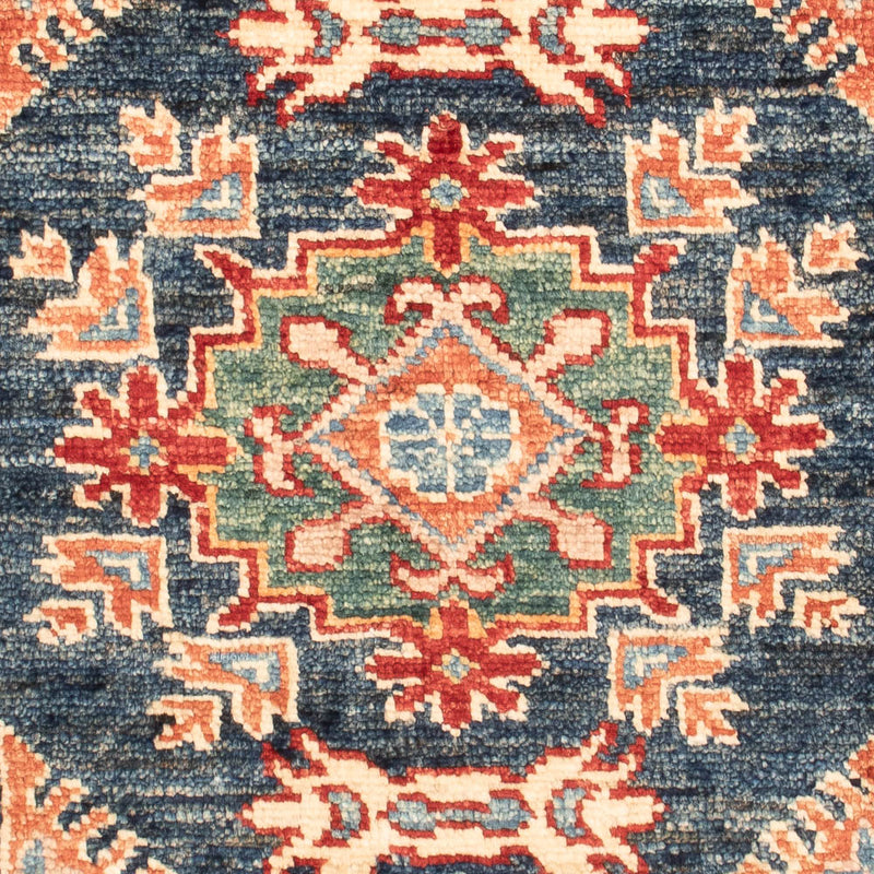 Ziegler Tapijt - Kazak - Koninklijke - 91 x 58 cm - benzine blauw