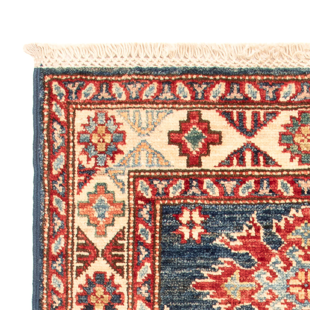 Ziegler Tapijt - Kazak - Koninklijke - 91 x 58 cm - benzine blauw