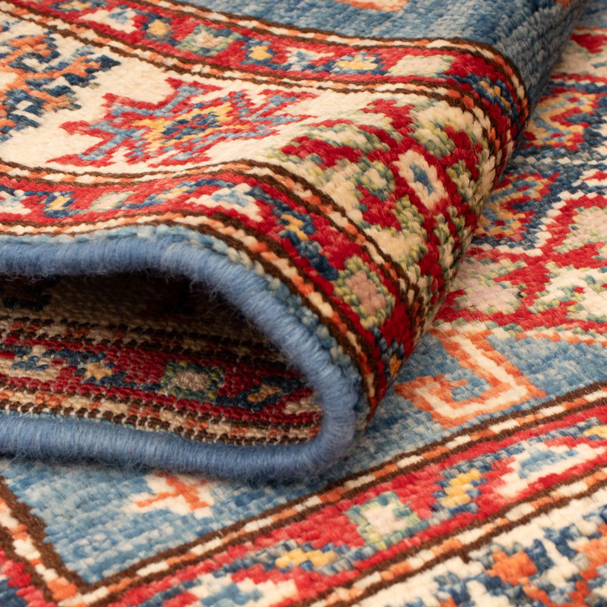 Ziegler Tapijt - Kazak - Koninklijke - 99 x 62 cm - blauw