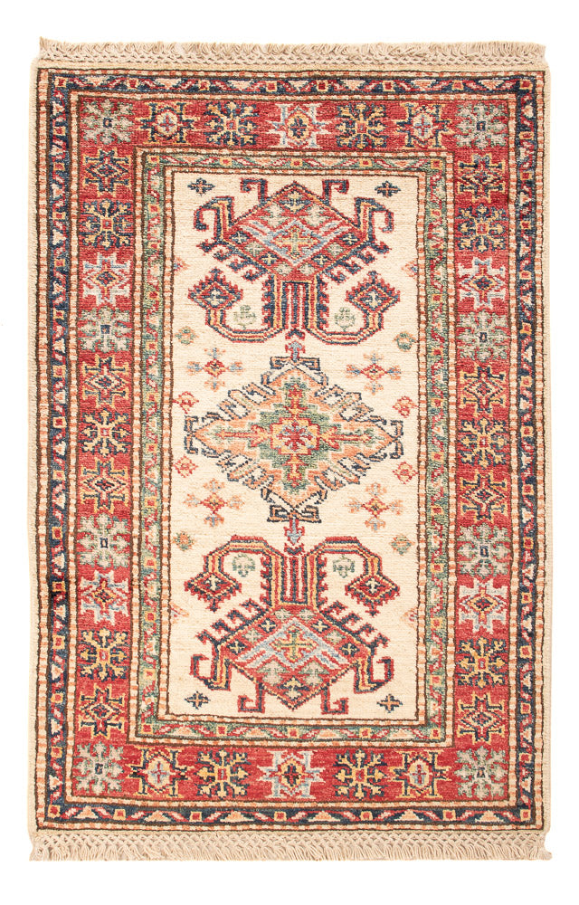 Ziegler Tapijt - Kazak - Koninklijke - 88 x 58 cm - beige