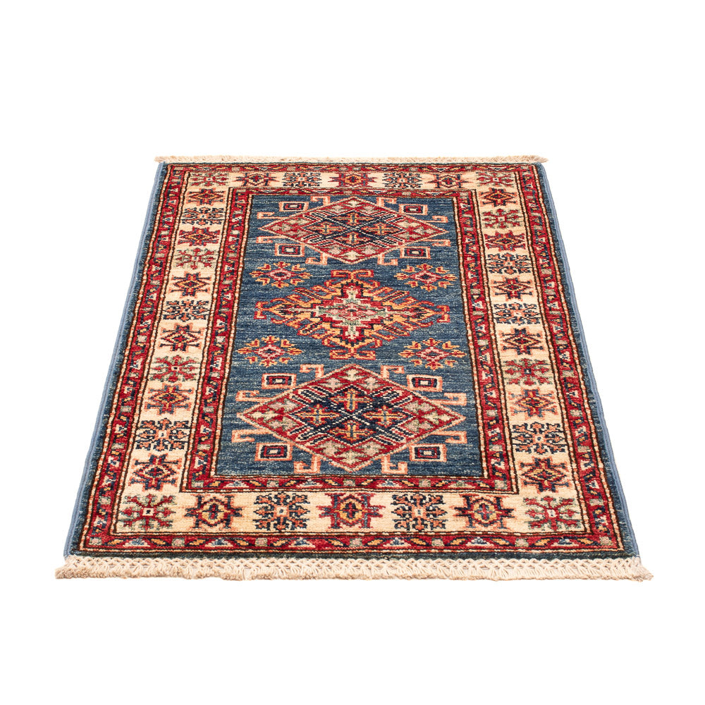 Ziegler Tapijt - Kazak - Koninklijke - 91 x 60 cm - blauw