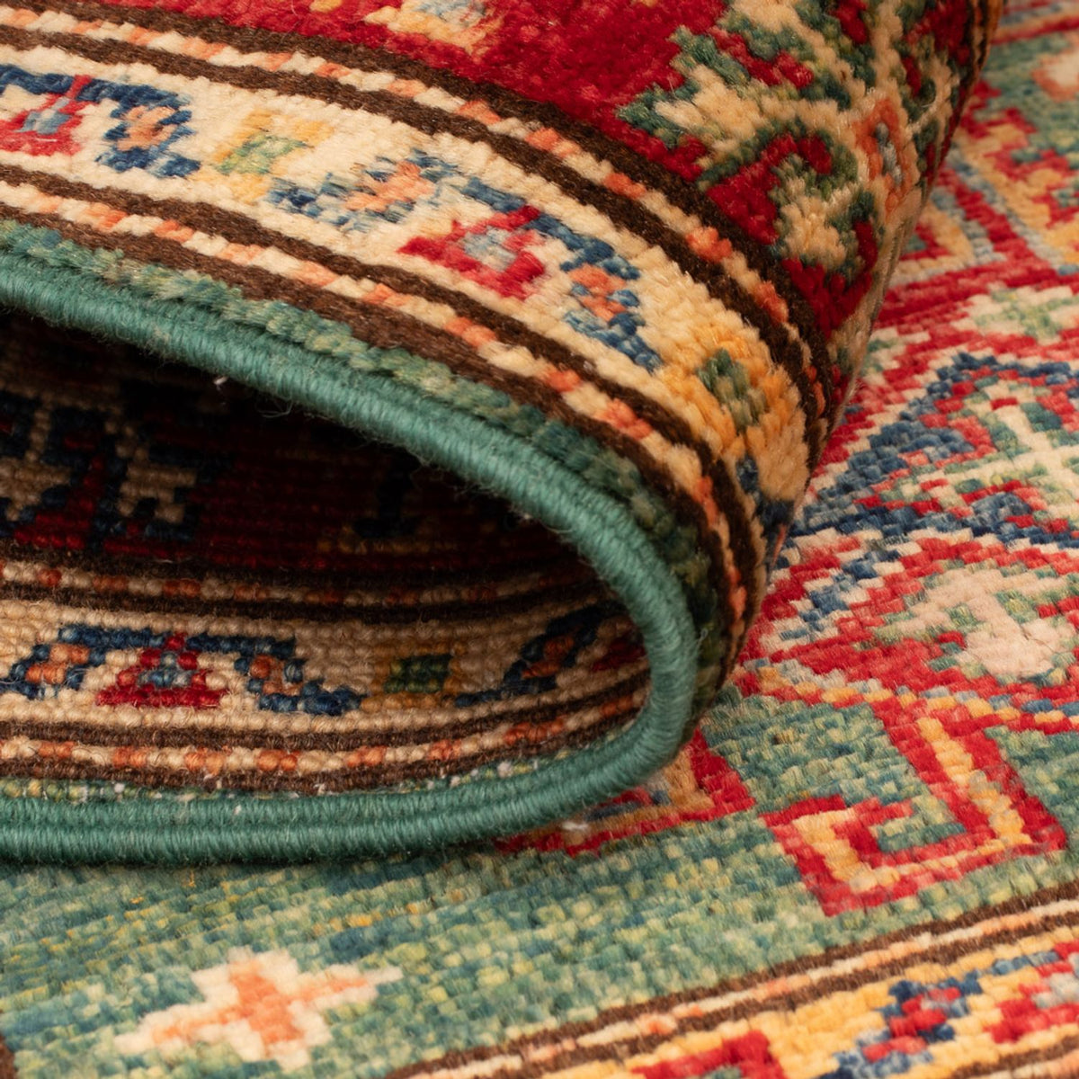 Ziegler Tapijt - Kazak - Koninklijke - 87 x 60 cm - groen