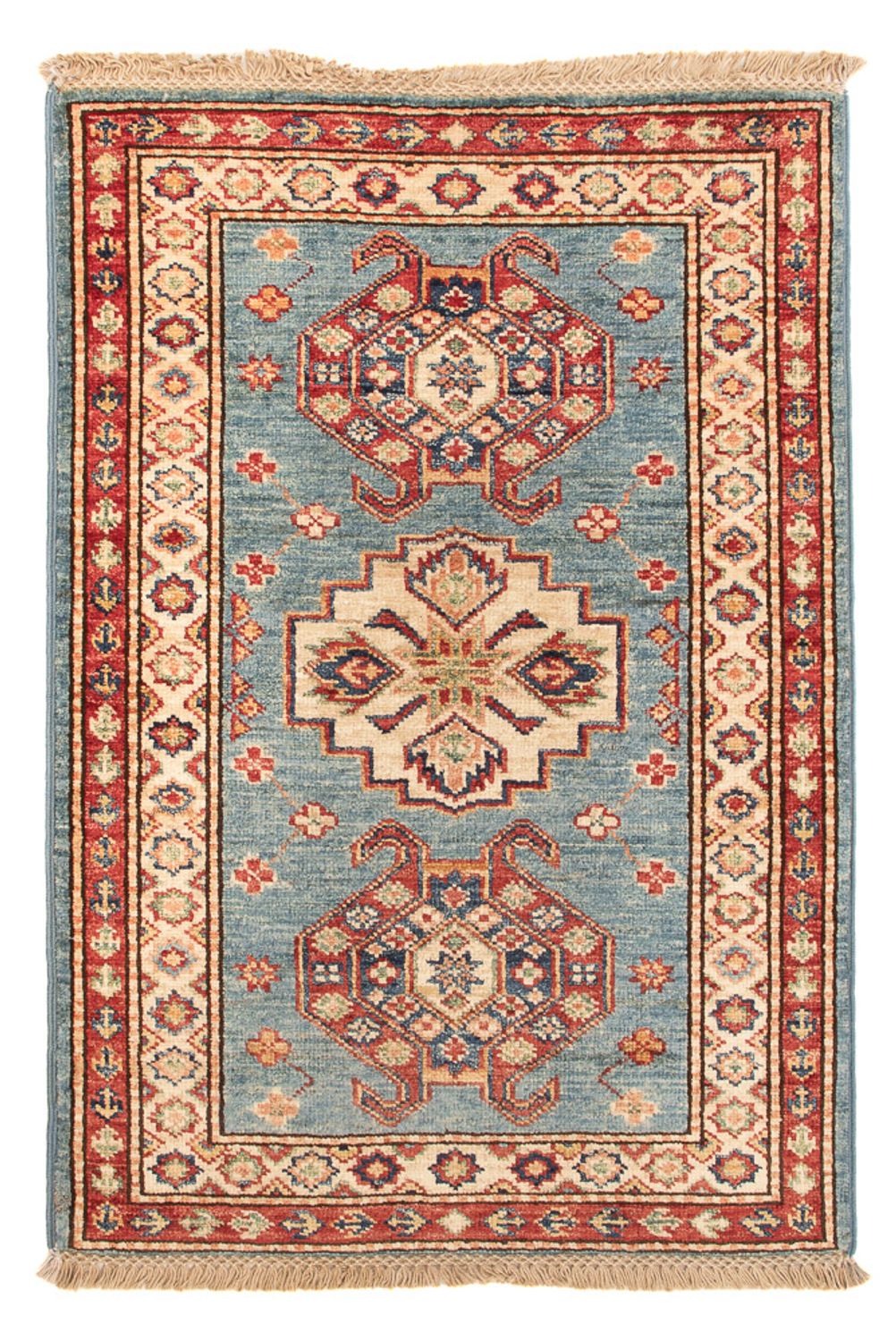 Ziegler Tapijt - Kazak - Koninklijke - 88 x 59 cm - blauw
