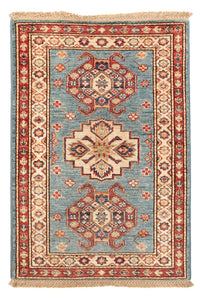 Ziegler Tapijt - Kazak - Koninklijke - 88 x 59 cm - blauw