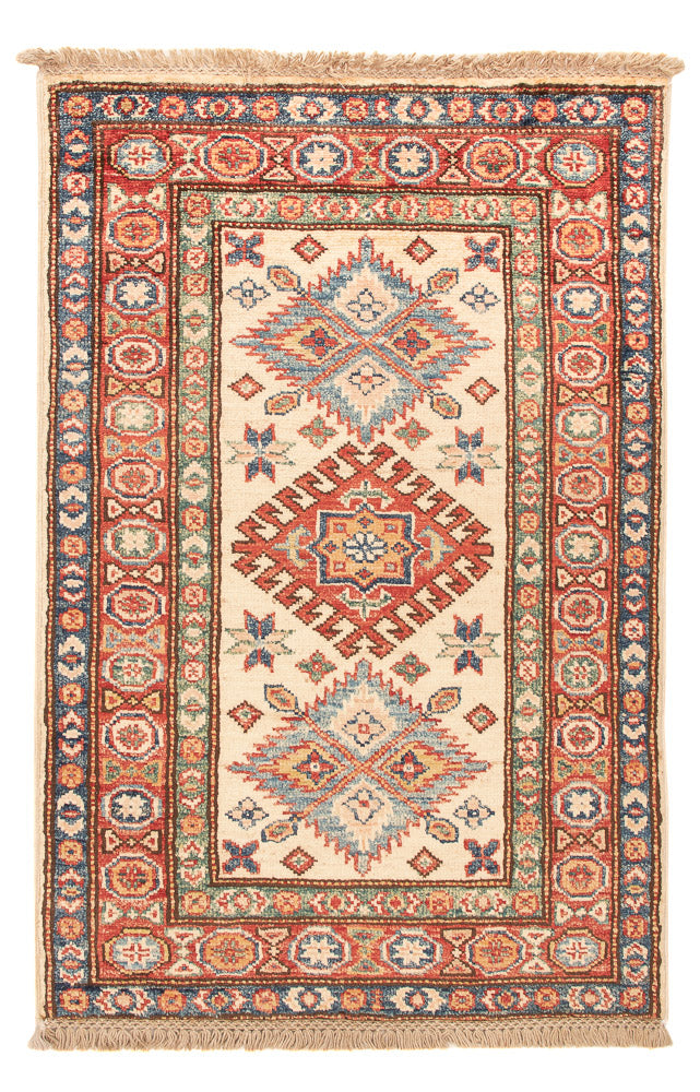 Ziegler Tapijt - Kazak - Koninklijke - 91 x 57 cm - beige