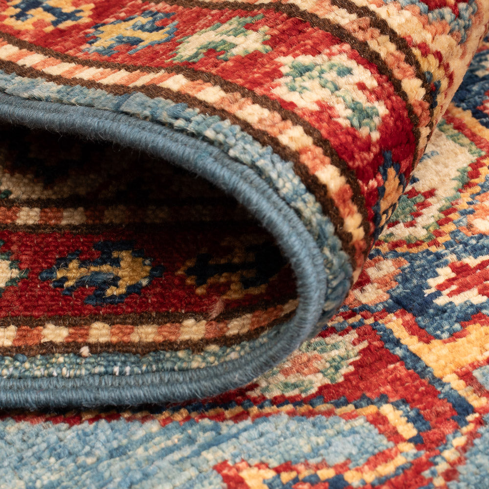 Ziegler Tapijt - Kazak - Koninklijke - 90 x 62 cm - blauw