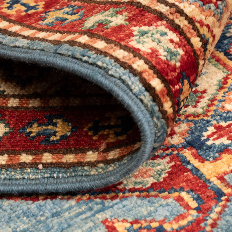 Ziegler Tapijt - Kazak - Koninklijke - 90 x 62 cm - blauw