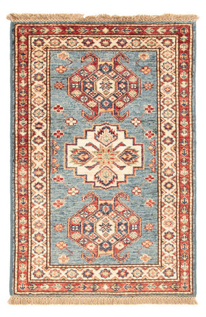 Ziegler Tapijt - Kazak - Koninklijke - 90 x 60 cm - lichtblauw