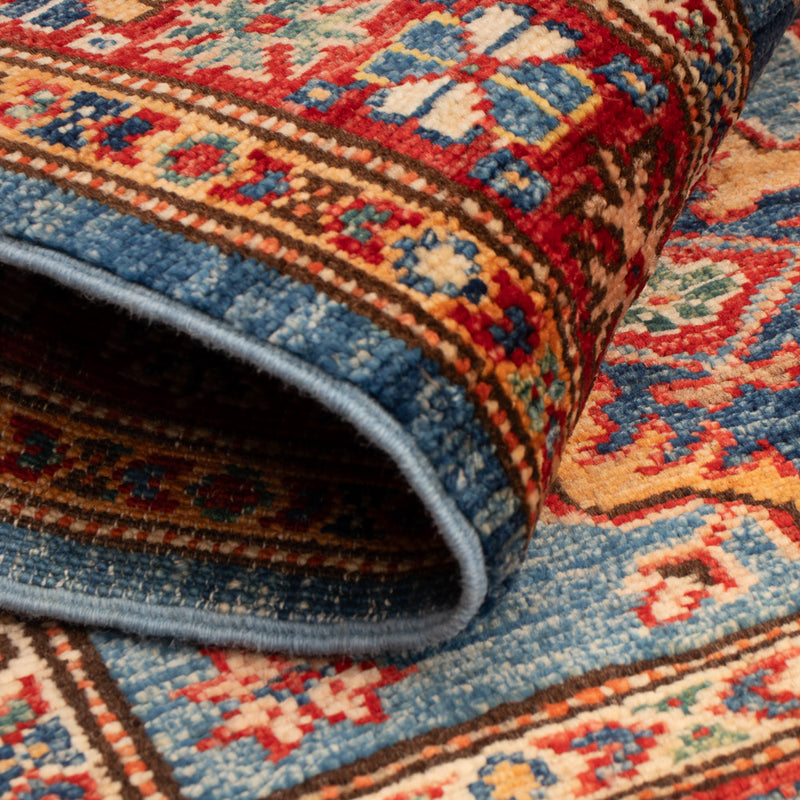 Ziegler Tapijt - Kazak - Koninklijke - 84 x 60 cm - blauw