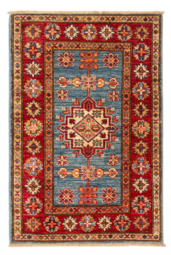 Ziegler Tapijt - Kazak - Koninklijke - 97 x 63 cm - blauw