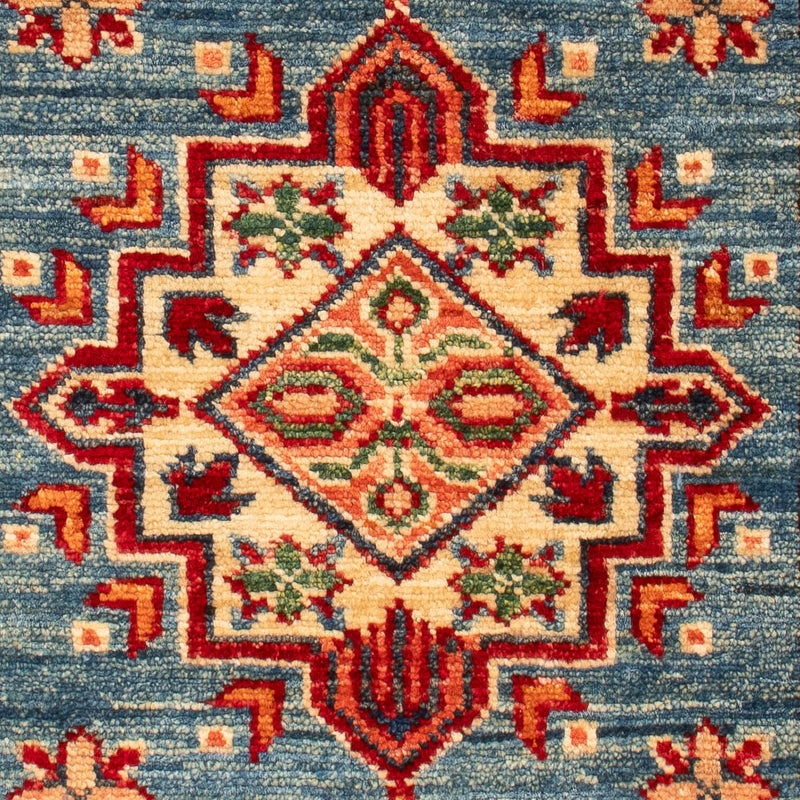 Ziegler Tapijt - Kazak - Koninklijke - 97 x 63 cm - blauw