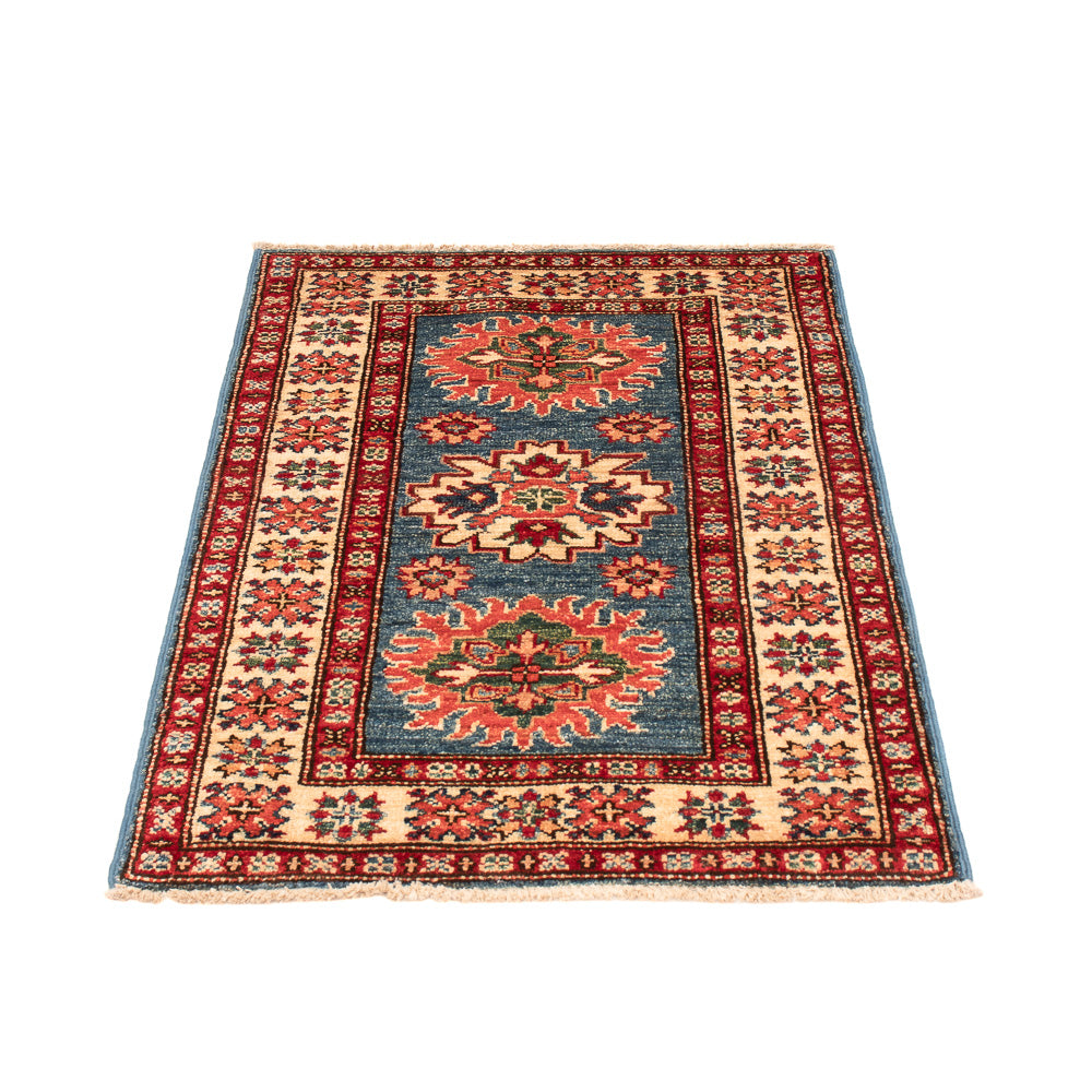 Ziegler Tapijt - Kazak - Koninklijke - 86 x 56 cm - blauw