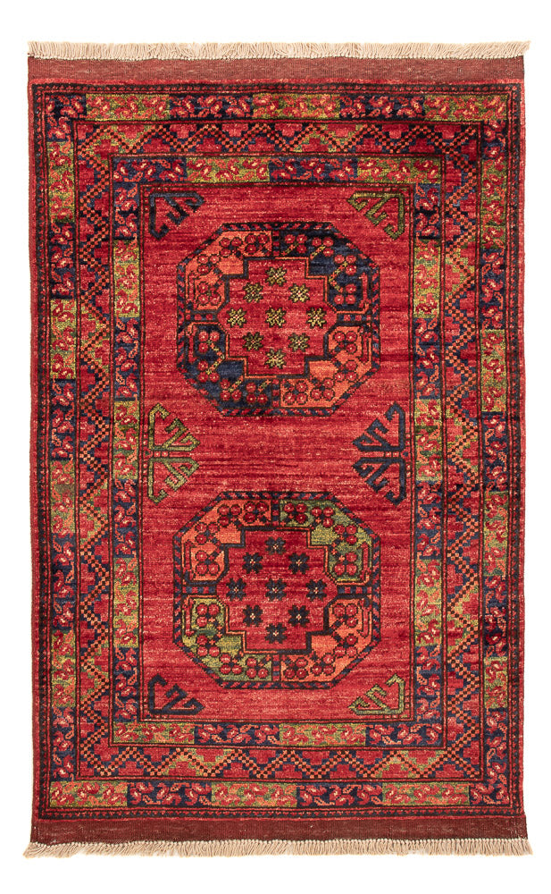 Afghaans tapijt - 125 x 82 cm - rood