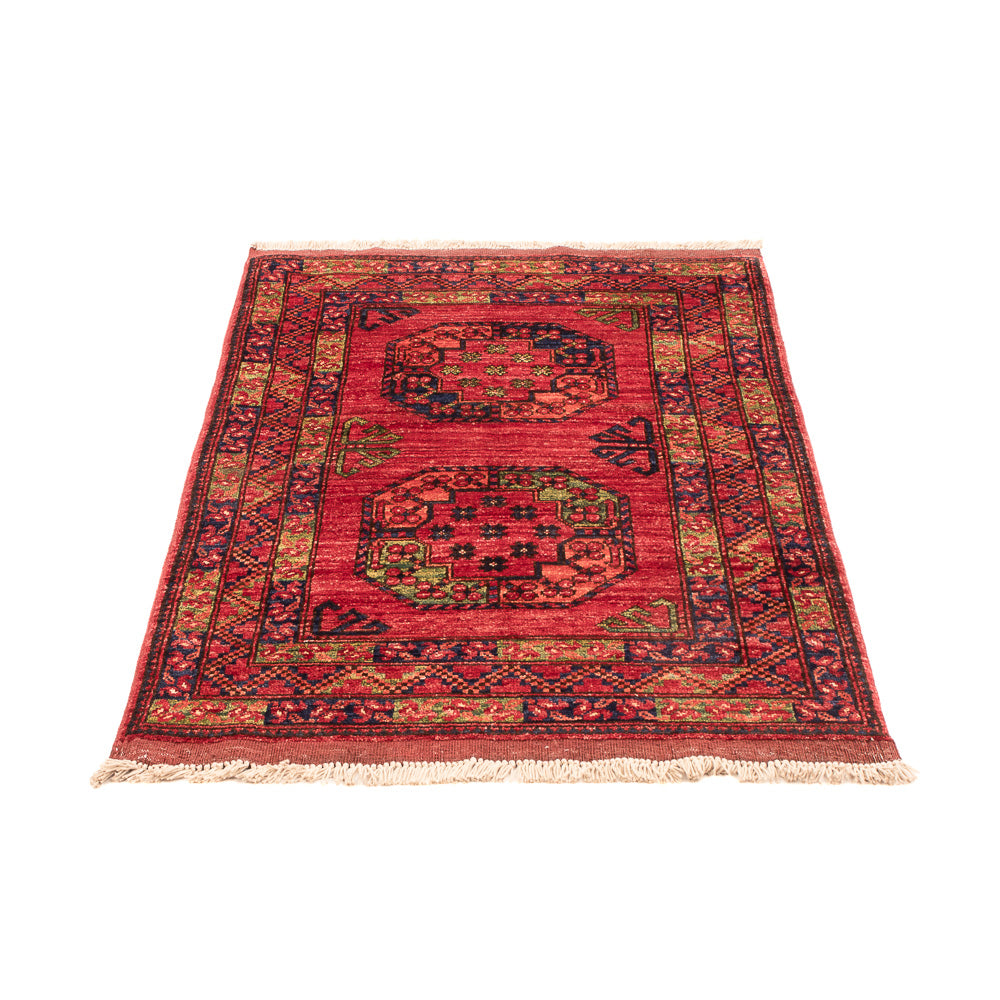 Afghaans tapijt - 125 x 82 cm - rood