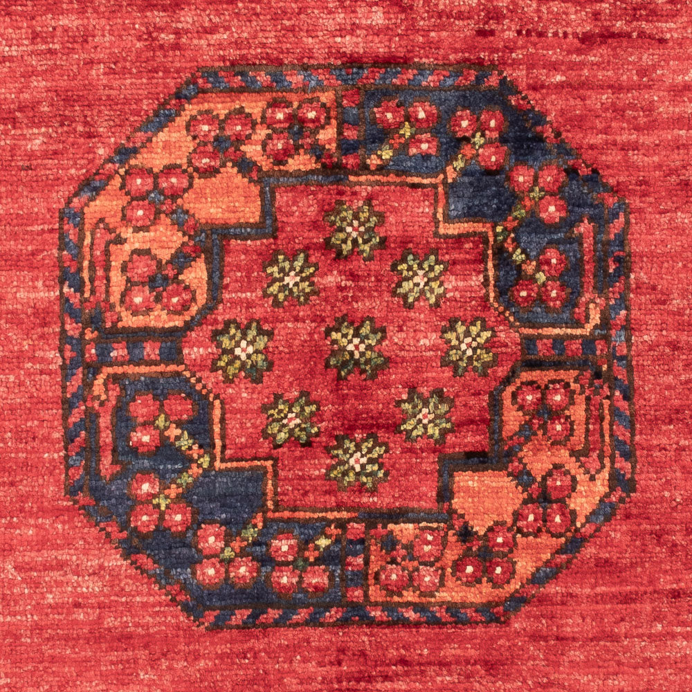 Afghaans tapijt - 123 x 83 cm - rood