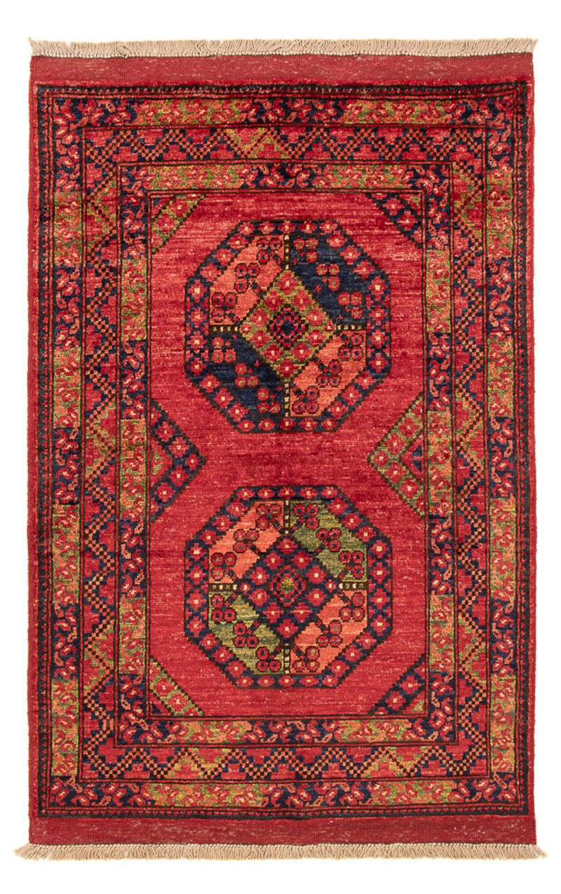 Afghaans tapijt - 123 x 82 cm - rood