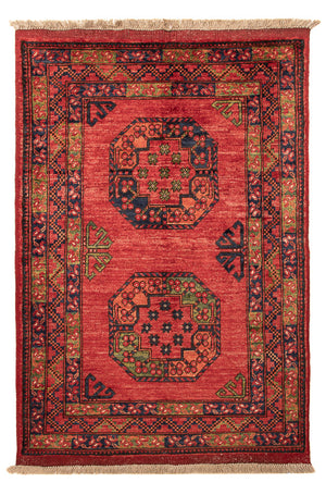Afghaans tapijt - 125 x 87 cm - rood