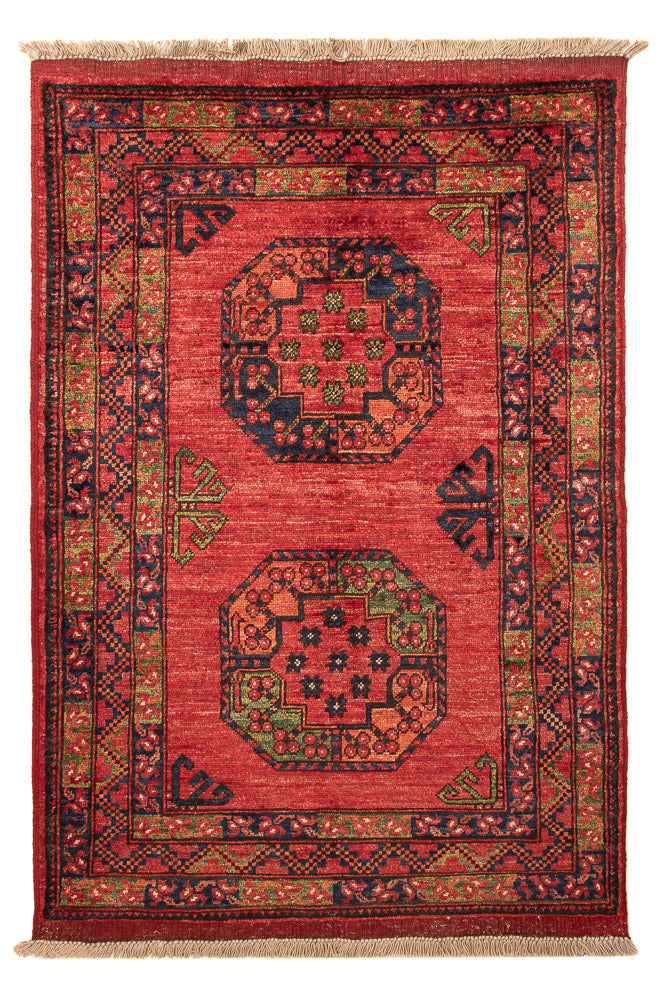 Afghaans tapijt - 125 x 87 cm - rood