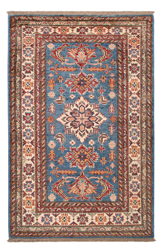 Ziegler Tapijt - Kazak - Koninklijke - 128 x 84 cm - blauw
