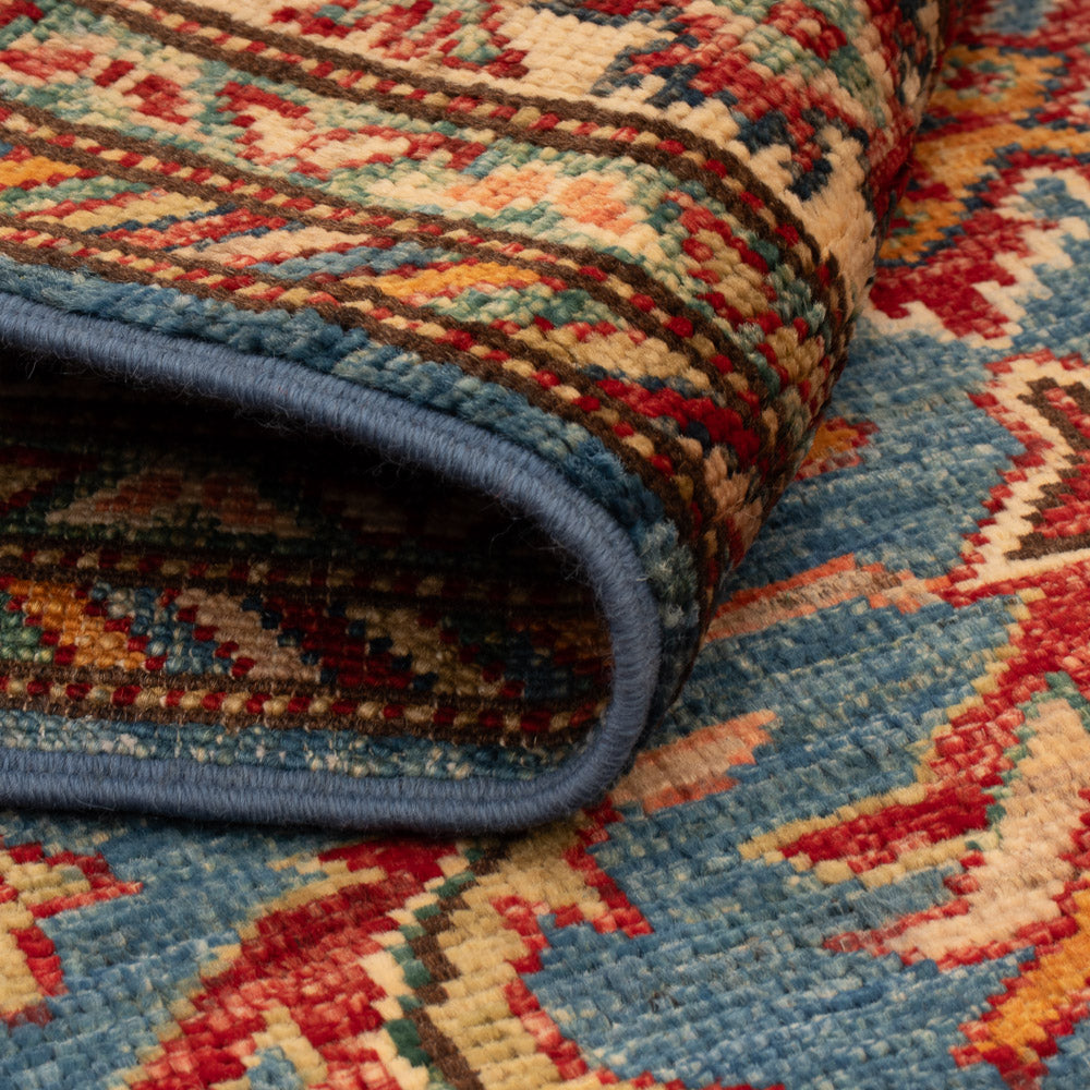 Ziegler Tapijt - Kazak - Koninklijke - 128 x 84 cm - blauw