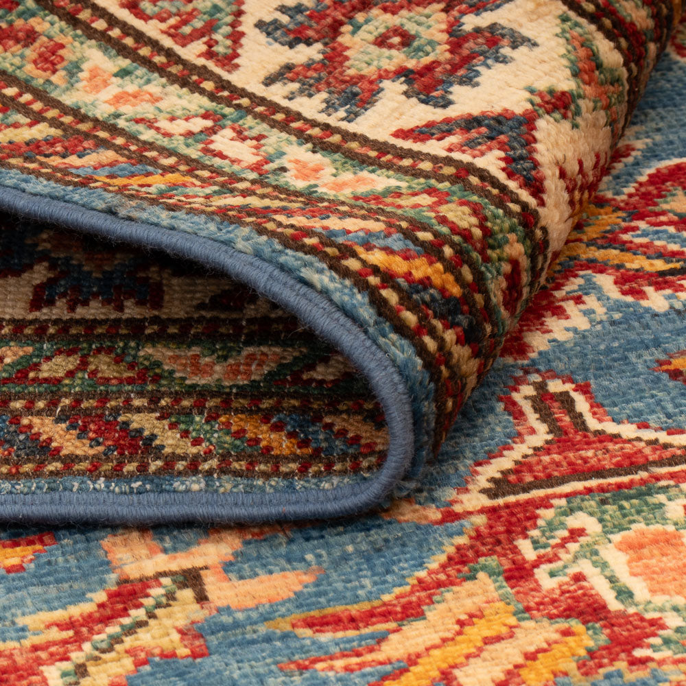 Ziegler Tapijt - Kazak - Koninklijke - 125 x 81 cm - blauw