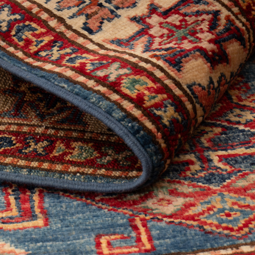 Ziegler Tapijt - Kazak - Koninklijke - 123 x 83 cm - blauw