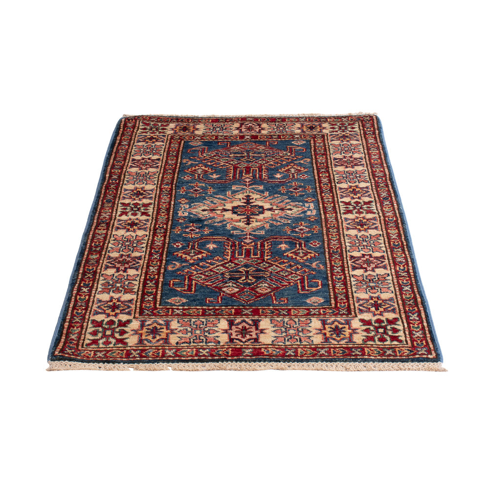 Ziegler Tapijt - Kazak - Koninklijke - 123 x 83 cm - blauw