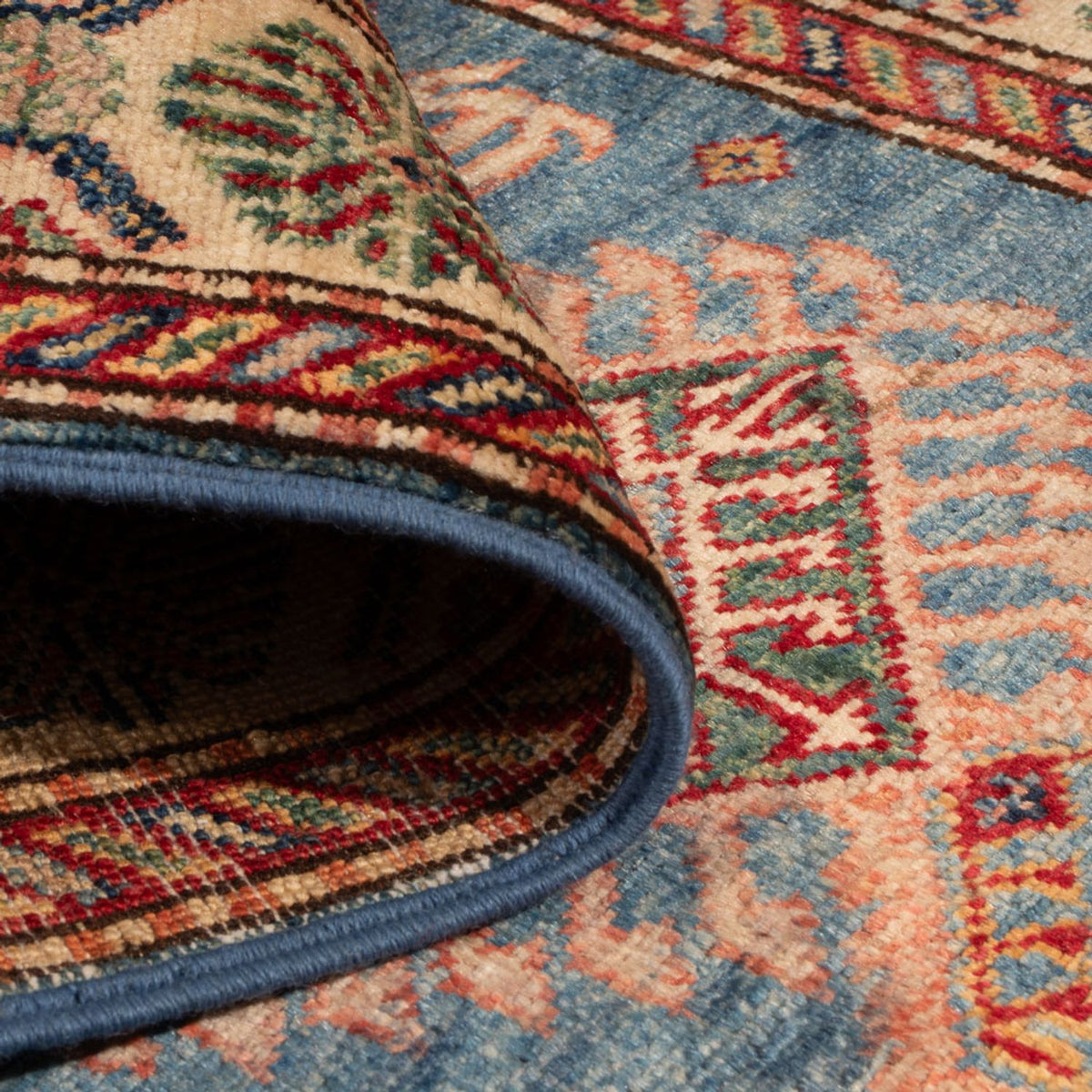 Ziegler Tapijt - Kazak - Koninklijke - 122 x 80 cm - blauw