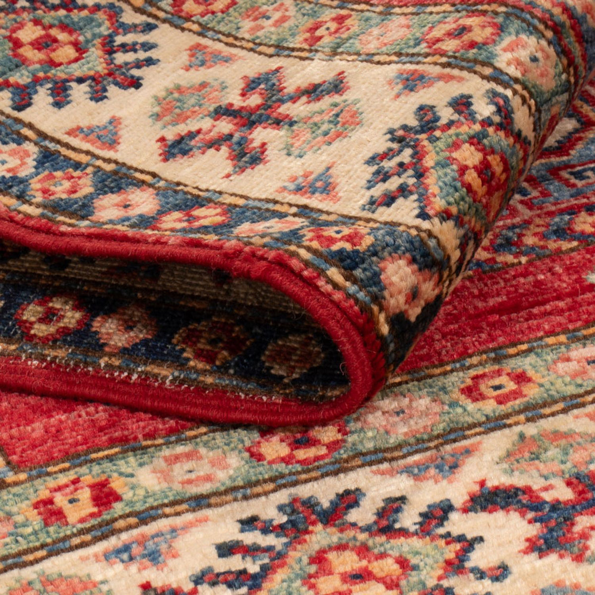 Ziegler Tapijt - Kazak - Koninklijke - 122 x 82 cm - bordeauxrood