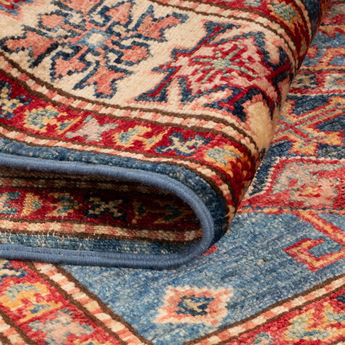 Ziegler Tapijt - Kazak - Koninklijke - 125 x 82 cm - blauw