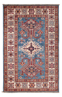 Ziegler Tapijt - Kazak - Koninklijke - 125 x 83 cm - blauw
