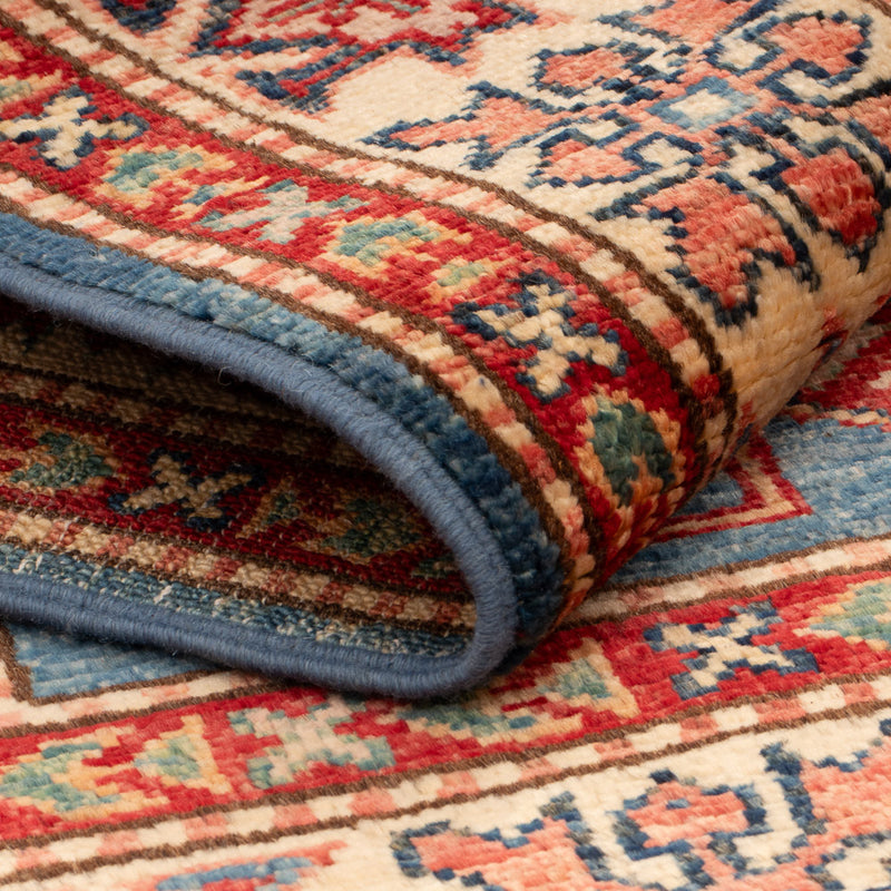 Ziegler Tapijt - Kazak - Koninklijke - 128 x 82 cm - blauw