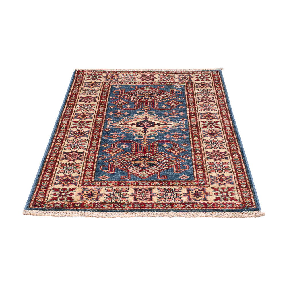 Ziegler Tapijt - Kazak - Koninklijke - 128 x 82 cm - blauw