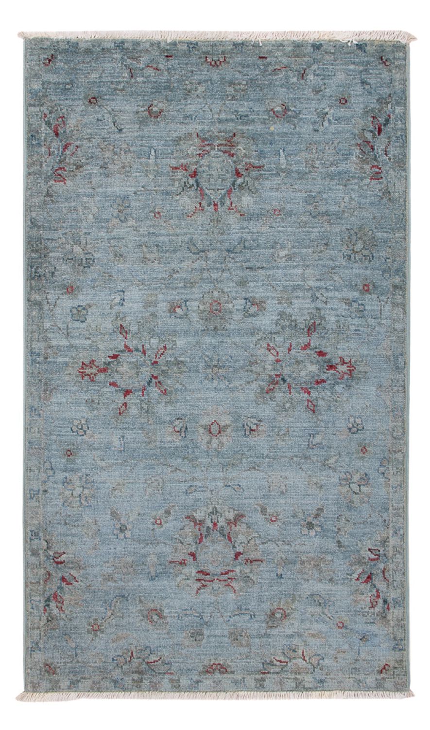 Ziegler tapijt - Modern - 123 x 72 cm - benzine blauw