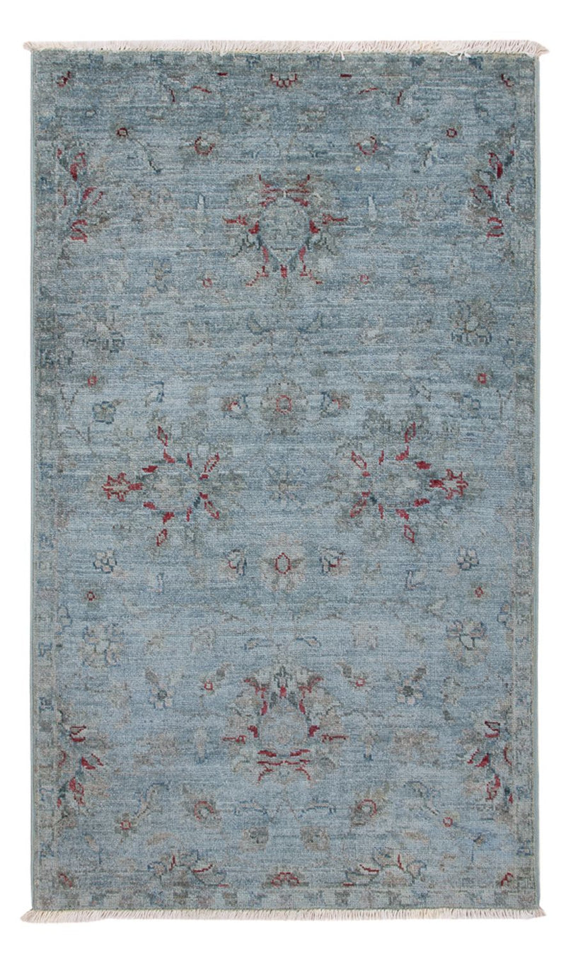 Ziegler tapijt - Modern - 123 x 72 cm - benzine blauw