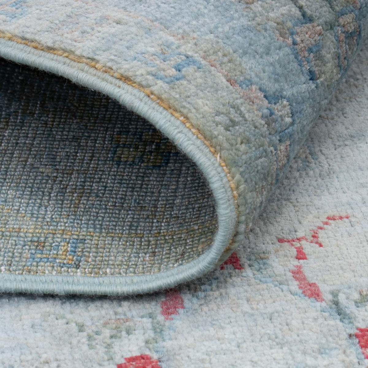 Ziegler tapijt - Modern - 123 x 72 cm - benzine blauw