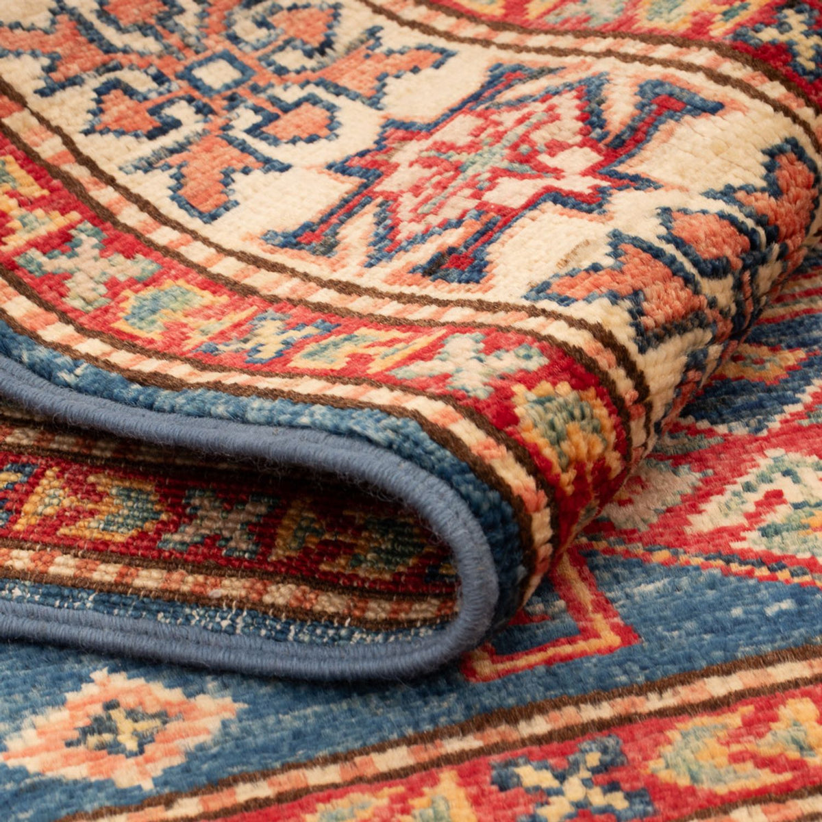 Ziegler Tapijt - Kazak - Koninklijke - 122 x 80 cm - blauw