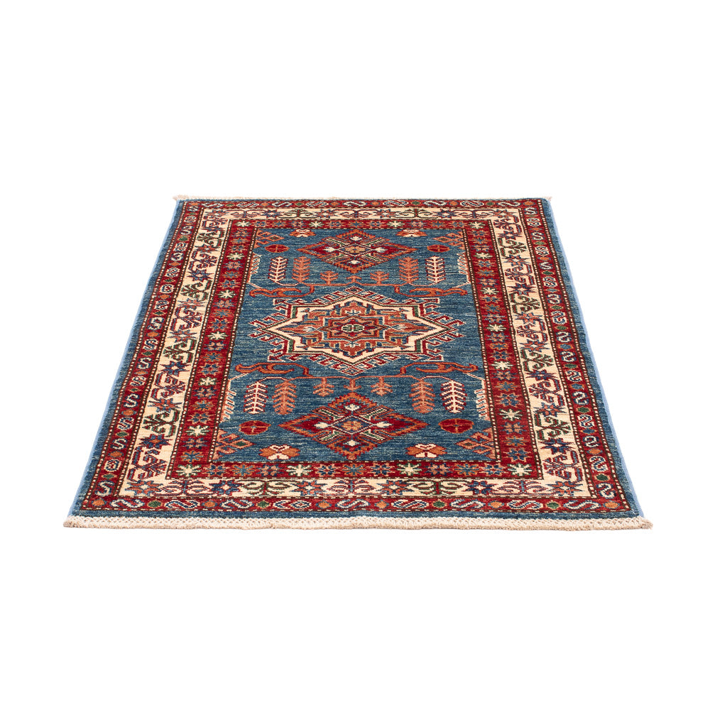 Ziegler Tapijt - Kazak - Koninklijke - 124 x 85 cm - blauw
